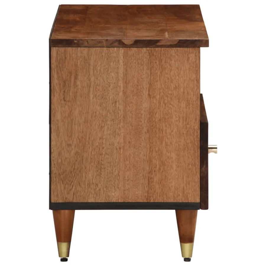 Meuble TV 80x33x46 cm bois massif de manguier - 4