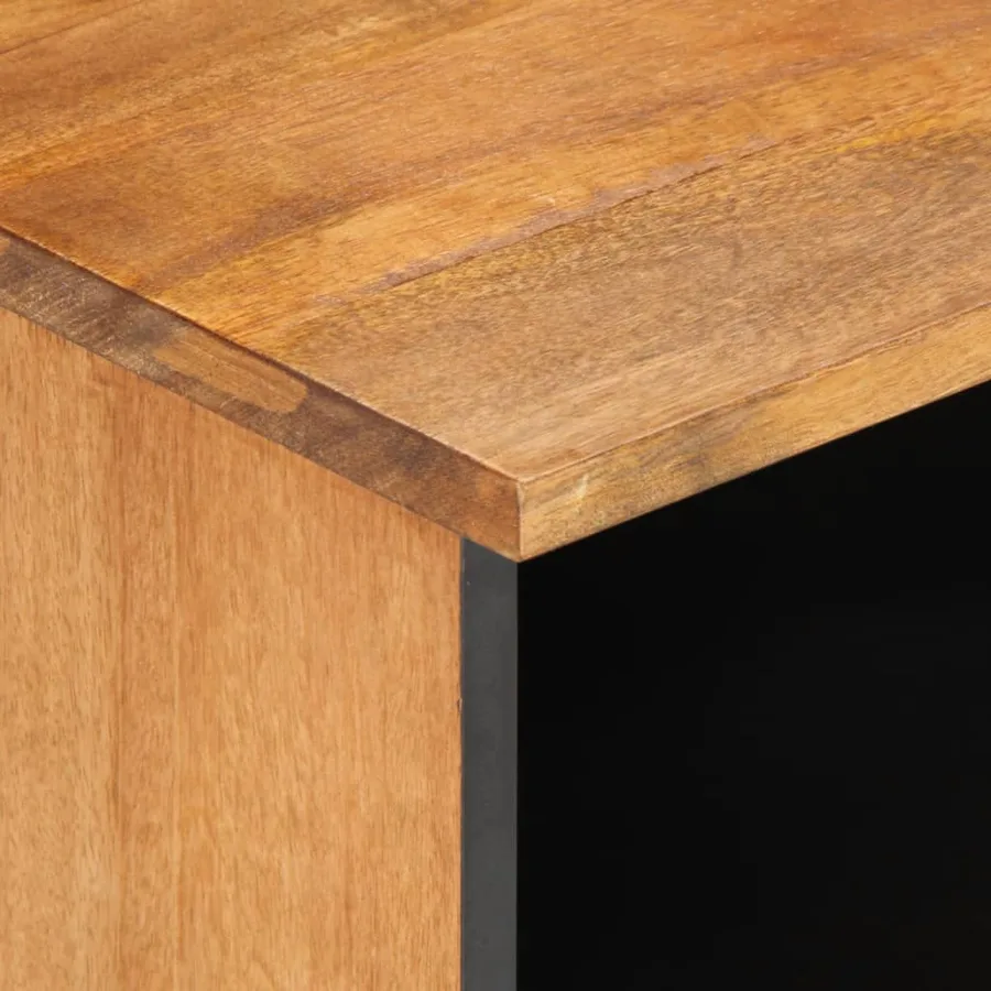 Meuble TV 80x33x46 cm bois massif de manguier - 8