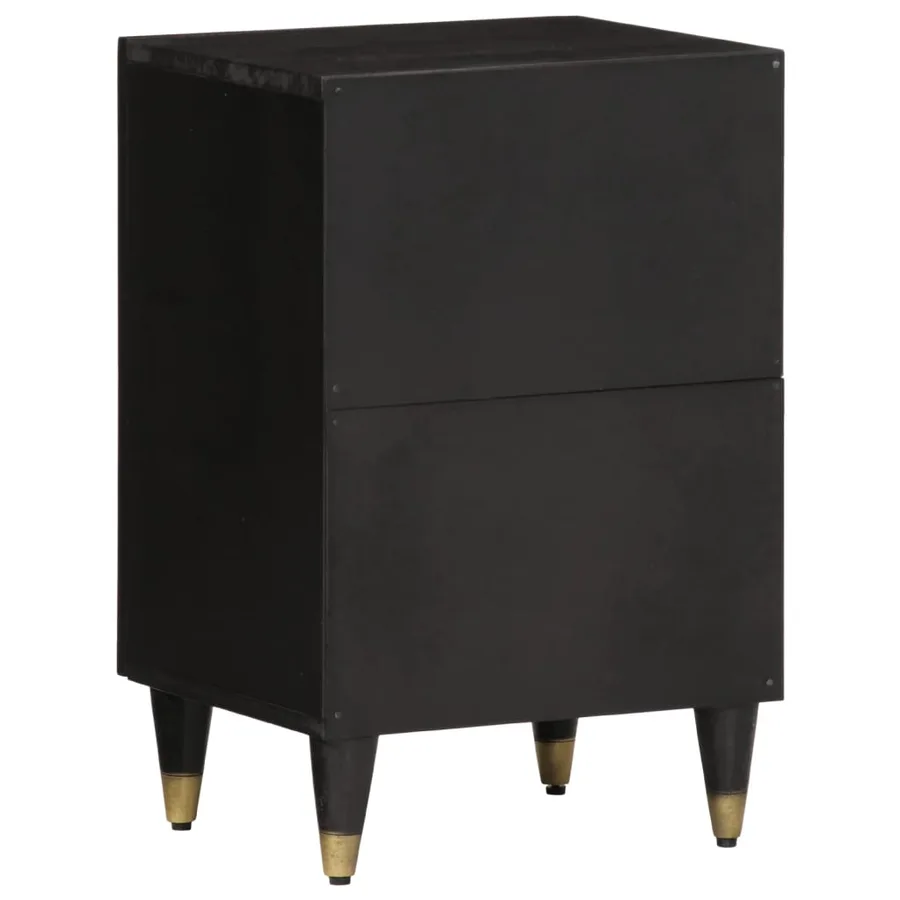 Armoire de salle de bain 38x33x58 cm bois massif de manguier - 5