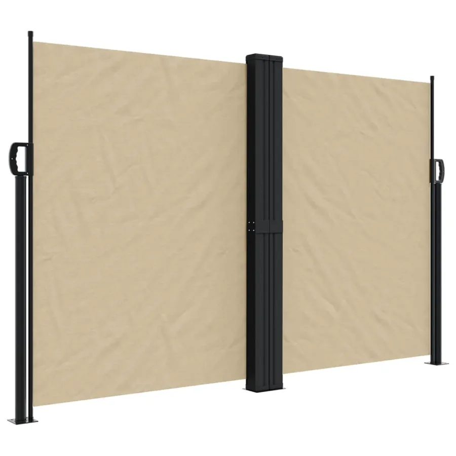 Auvent latéral rétractable beige 160x1200 cm - 2