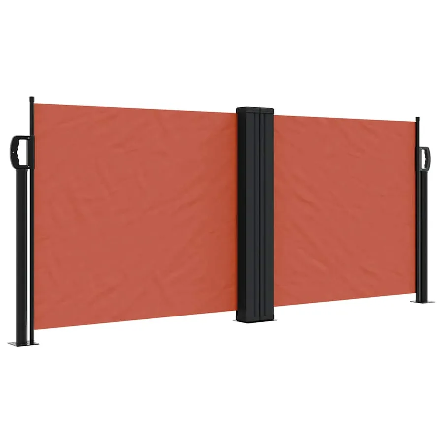 Auvent latéral rétractable terre cuite 100x600 cm - 2