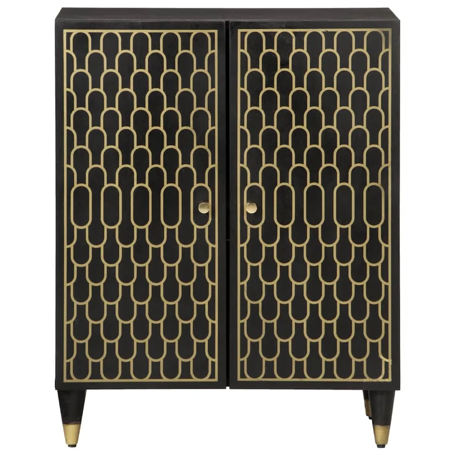 Armoire latérale 60x33x75 cm bois massif de manguier - 3
