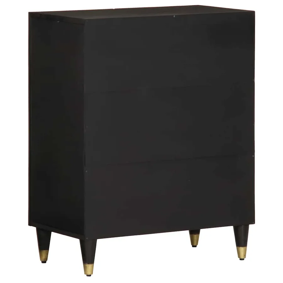 Armoire latérale 60x33x75 cm bois massif de manguier - 5