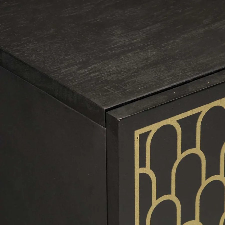 Armoire latérale 60x33x75 cm bois massif de manguier - 7