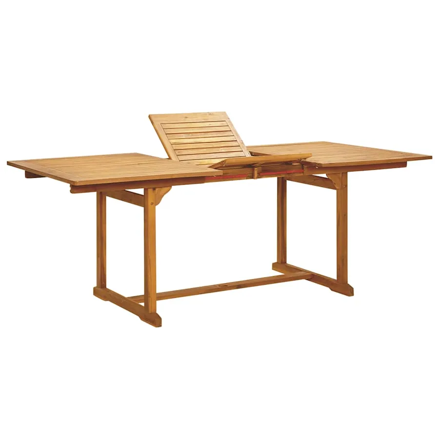 Ensemble à Manger de jardin 7pcs gris polypropylène bois massif - 8