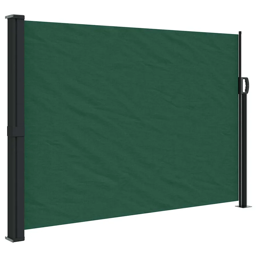 Auvent latéral rétractable vert foncé 140x500 cm - 2