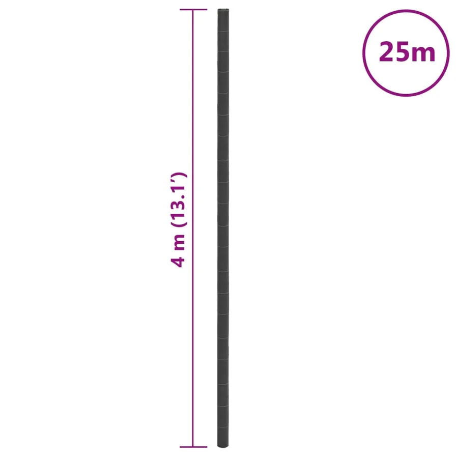 Membrane anti-mauvaises herbes noir 4x25 m PP - 8