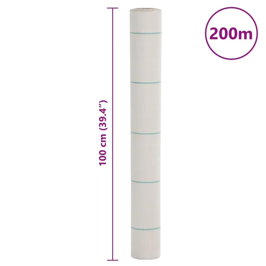 Membrane anti-mauvaises herbes blanc 1x200 m PP - 8