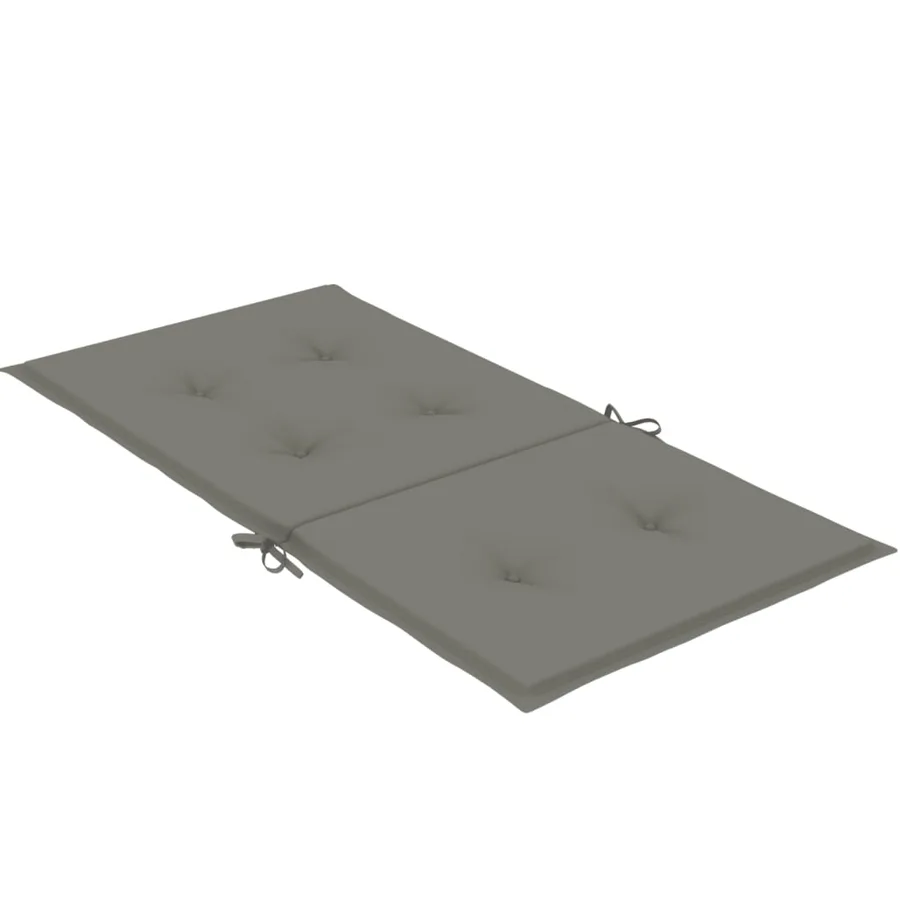 Coussins de chaise à dossier bas lot de 6 gris foncé mélangé - 6