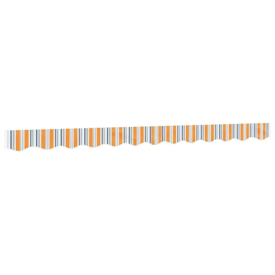 Tissu de remplacement de cantonnière d’auvent multicolore 3 m - 2