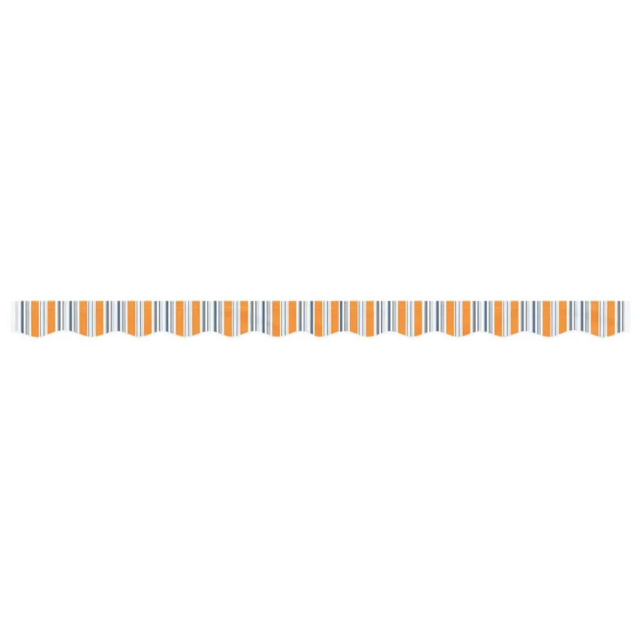 Tissu de remplacement de cantonnière d’auvent multicolore 3 m - 3