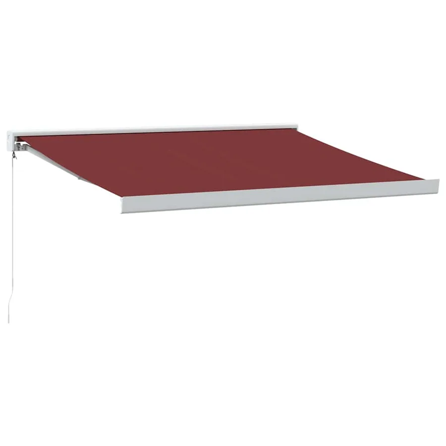 Auvent manuel rétractable bordeaux 350x250 cm - 2