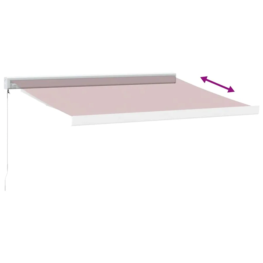 Auvent manuel rétractable bordeaux 350x250 cm - 7