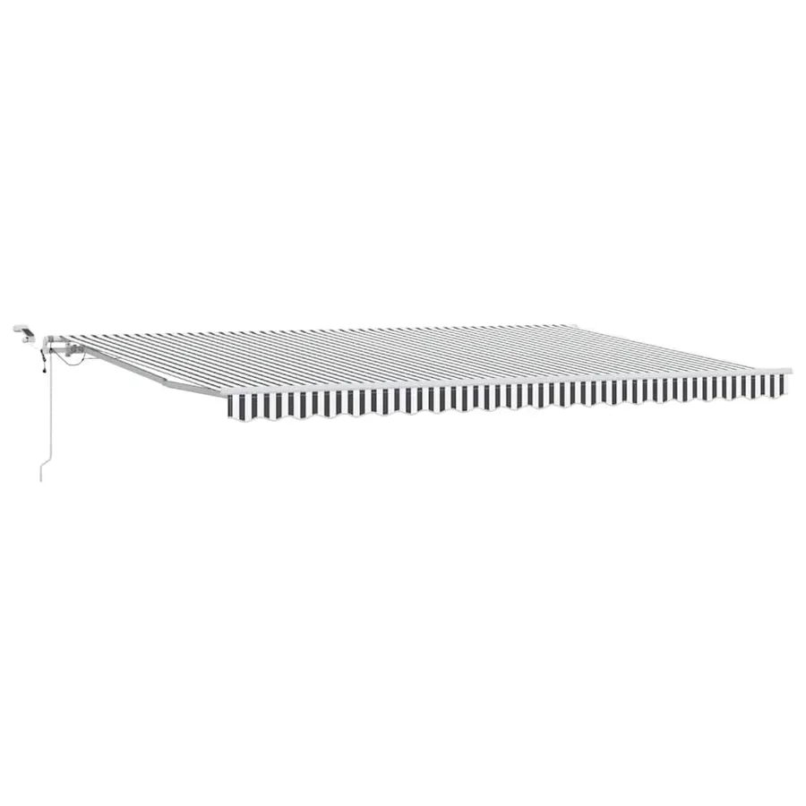 Auvent rétractable automatique avec LED anthracite et blanc - 10