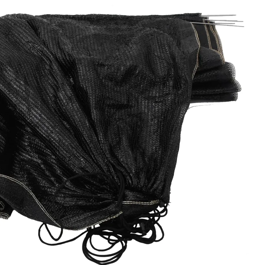 Tunnels en filet 3 pcs noir acier et polyéthylène - 9
