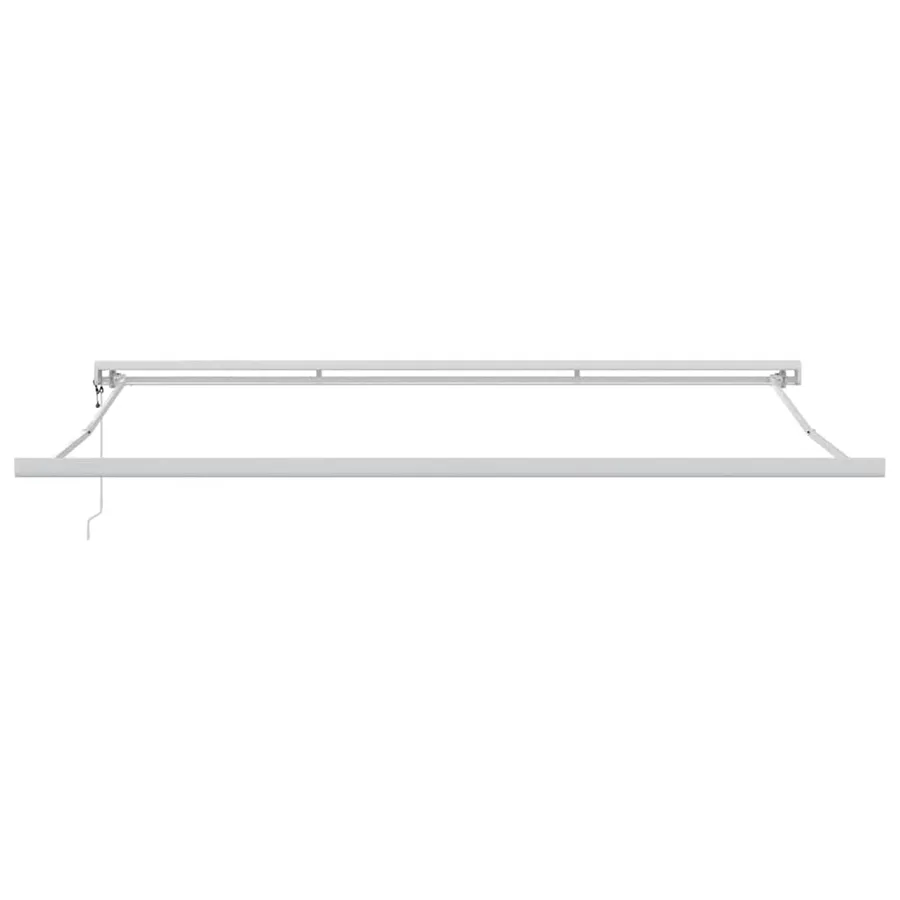 Auvent rétractable anthracite et blanc 4x3 m tissu et aluminium - 8