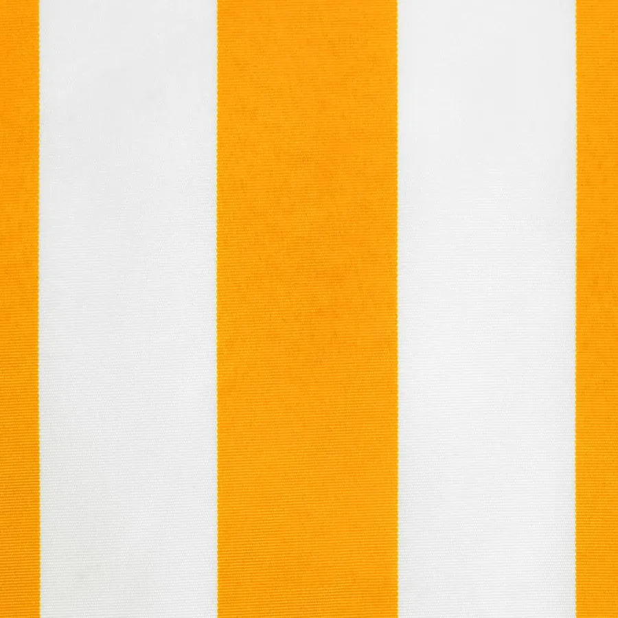 Tissu de remplacement de cantonnière d’auvent jaune blanc 3 m - 5