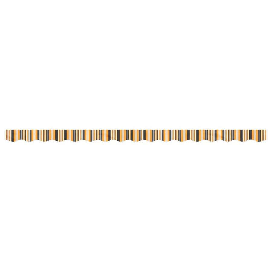 Tissu de remplacement de cantonnière d’auvent rayure jaune gris - 3