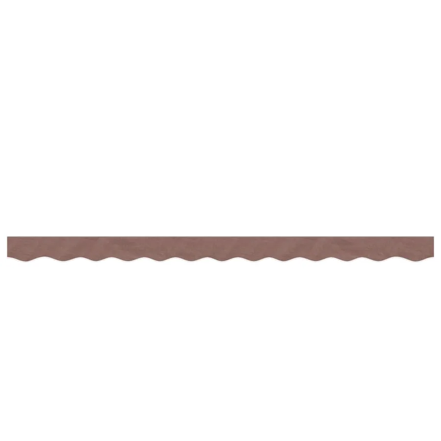 Tissu de remplacement de cantonnière d’auvent rayure marron 3 m - 3