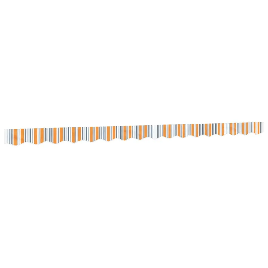 Tissu de remplacement de cantonnière d’auvent multicolore 4 m - 2