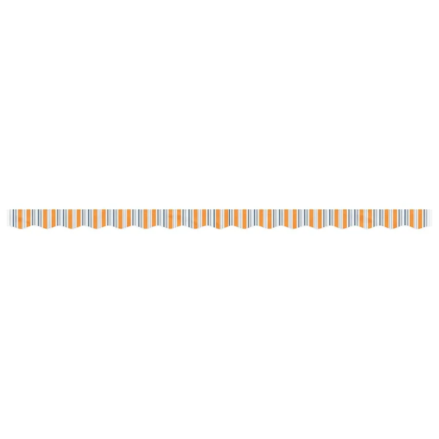 Tissu de remplacement de cantonnière d’auvent multicolore 4 m - 3