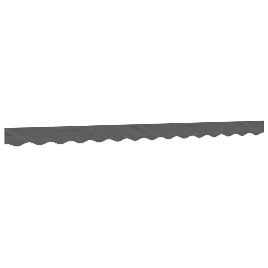 Tissu de remplacement de cantonnière d’auvent rayure anthracite - 2