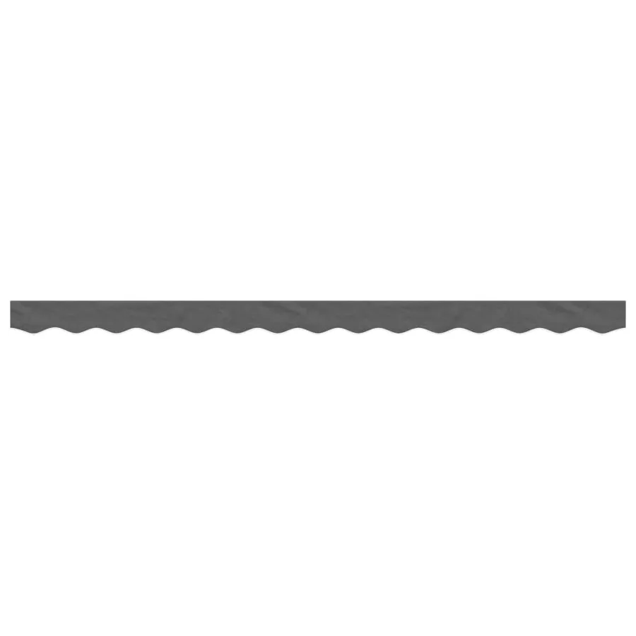 Tissu de remplacement de cantonnière d’auvent rayure anthracite - 3