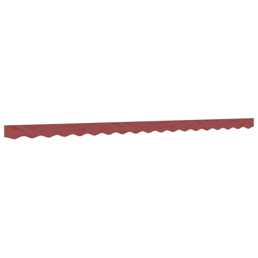 Tissu de remplacement de cantonnière d’auvent rayure bordeaux - 2