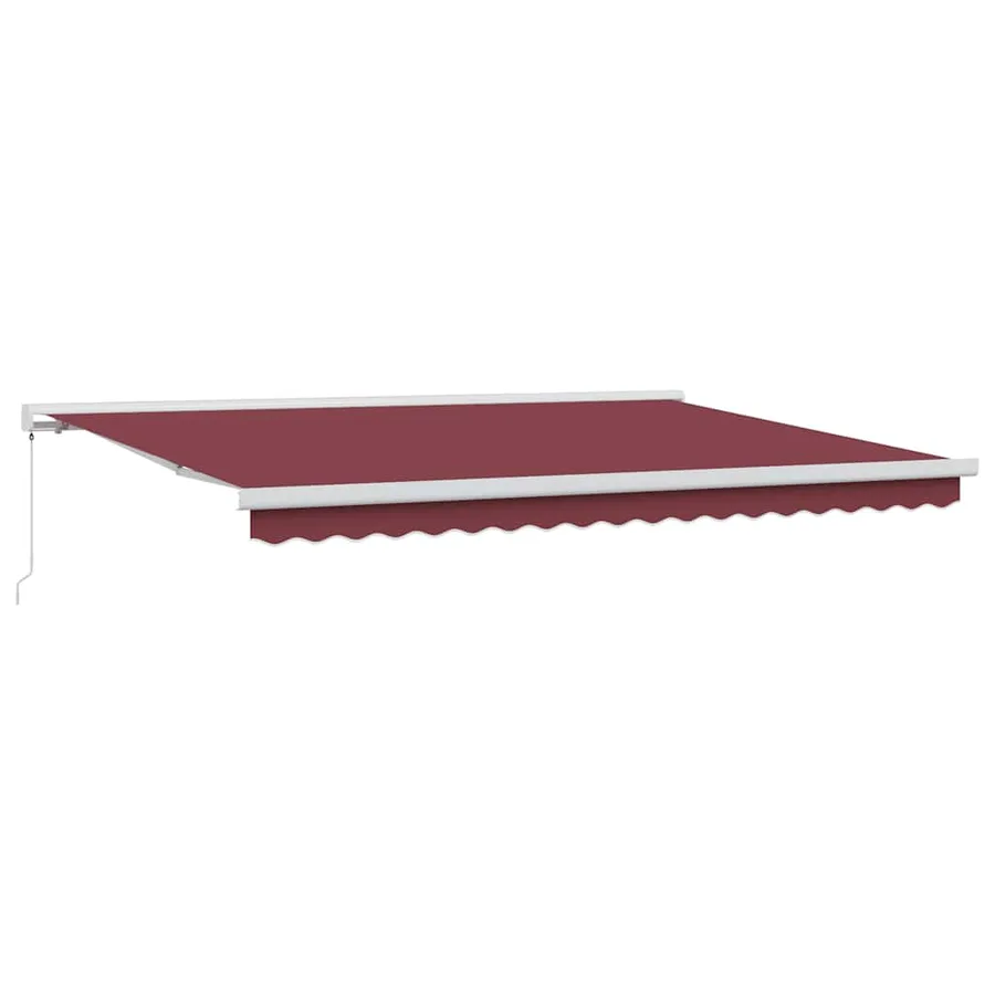 Auvent manuel rétractable bordeaux 450x300 cm - 2