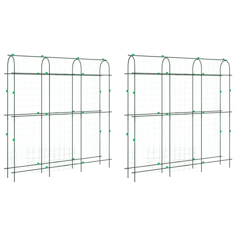 Treillis de jardin pour plantes grimpantes 2 pcs forme en U - 2