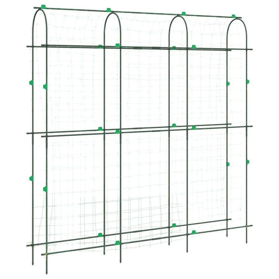 Treillis de jardin pour plantes grimpantes 3 pcs forme en U - 7