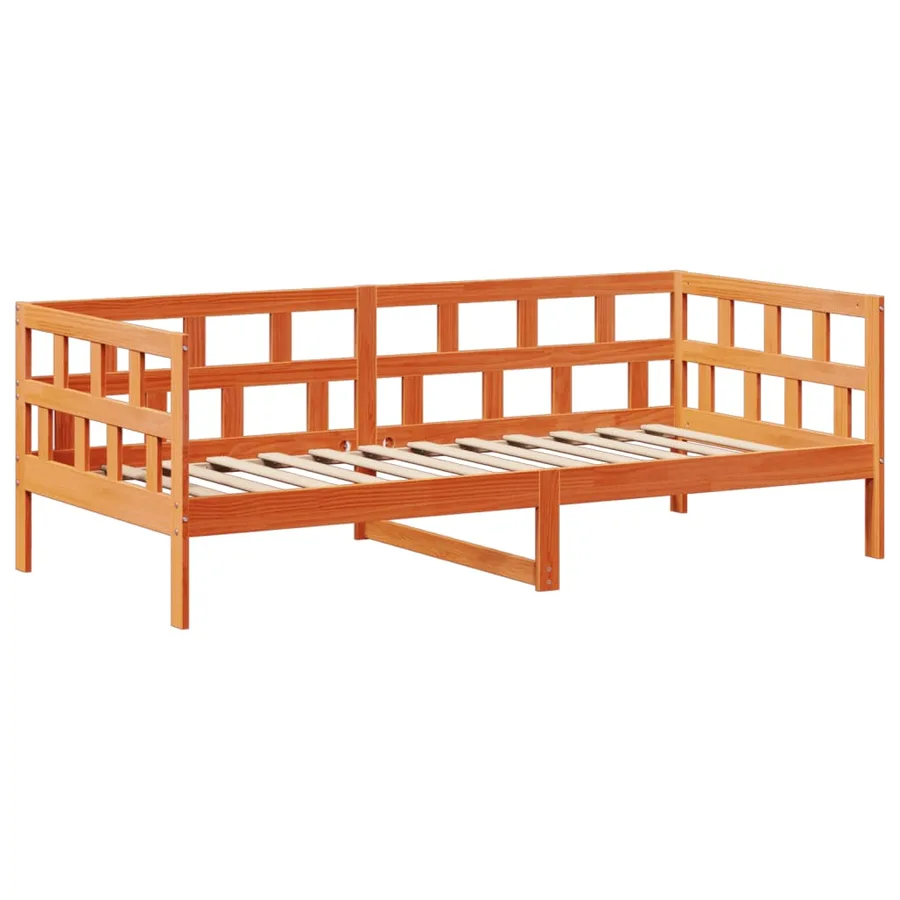 Lit de jour avec toit sans matelas 80x200 cm bois massif - 6