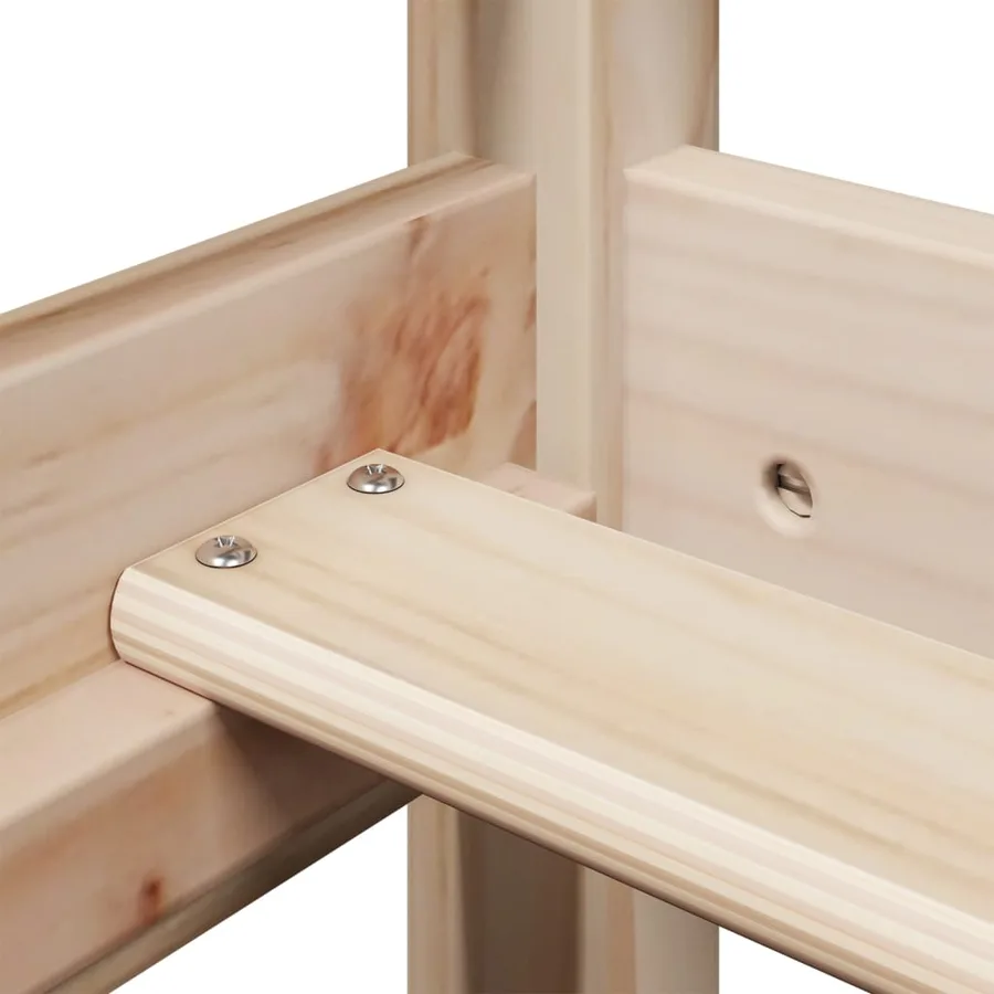 Lit de jour avec toit sans matelas 80x200 cm bois massif - 10