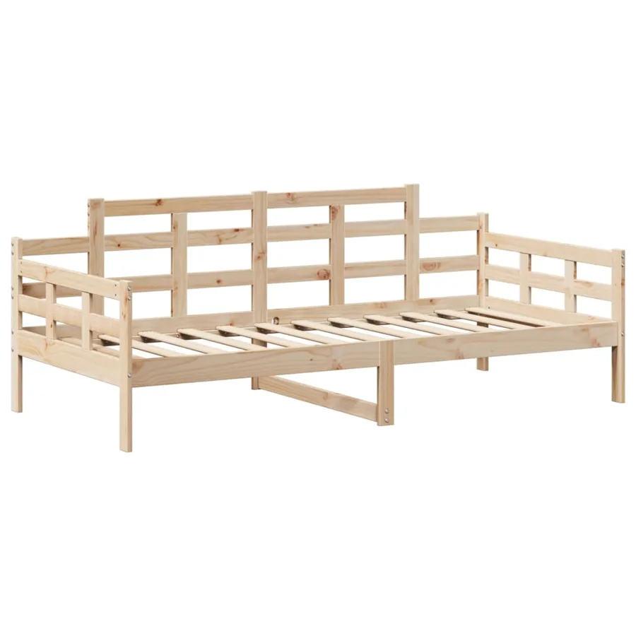 Lit de jour avec toit sans matelas 80x200 cm bois massif - 6