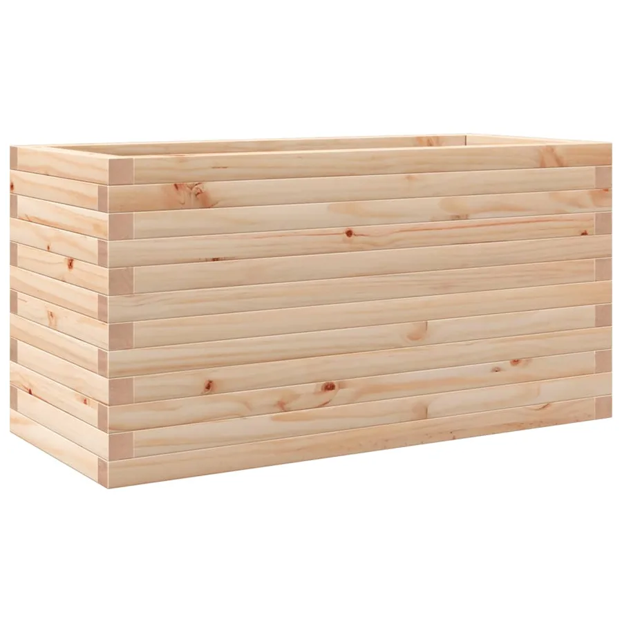 Jardinière 90x40x45,5 cm bois de pin massif - 2
