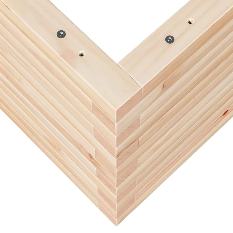 Jardinière 90x40x45,5 cm bois de pin massif - 8