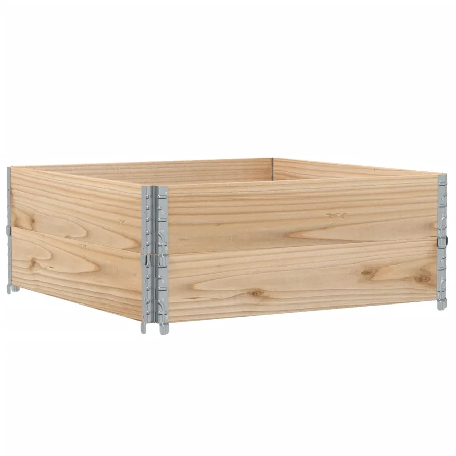 Jardinière 100x100 cm bois de pin massif - 2