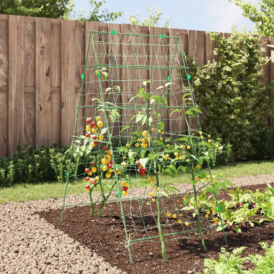 Treillis de jardin pour plantes grimpantes forme de A acier - 3