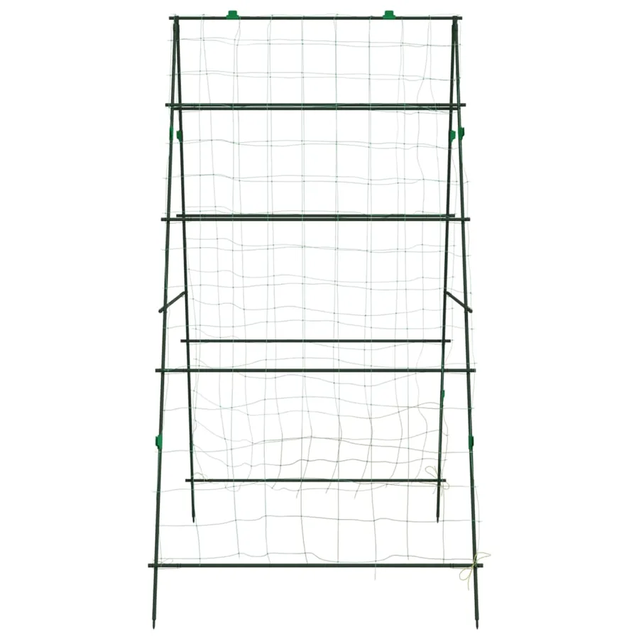 Treillis de jardin pour plantes grimpantes forme de A acier - 5