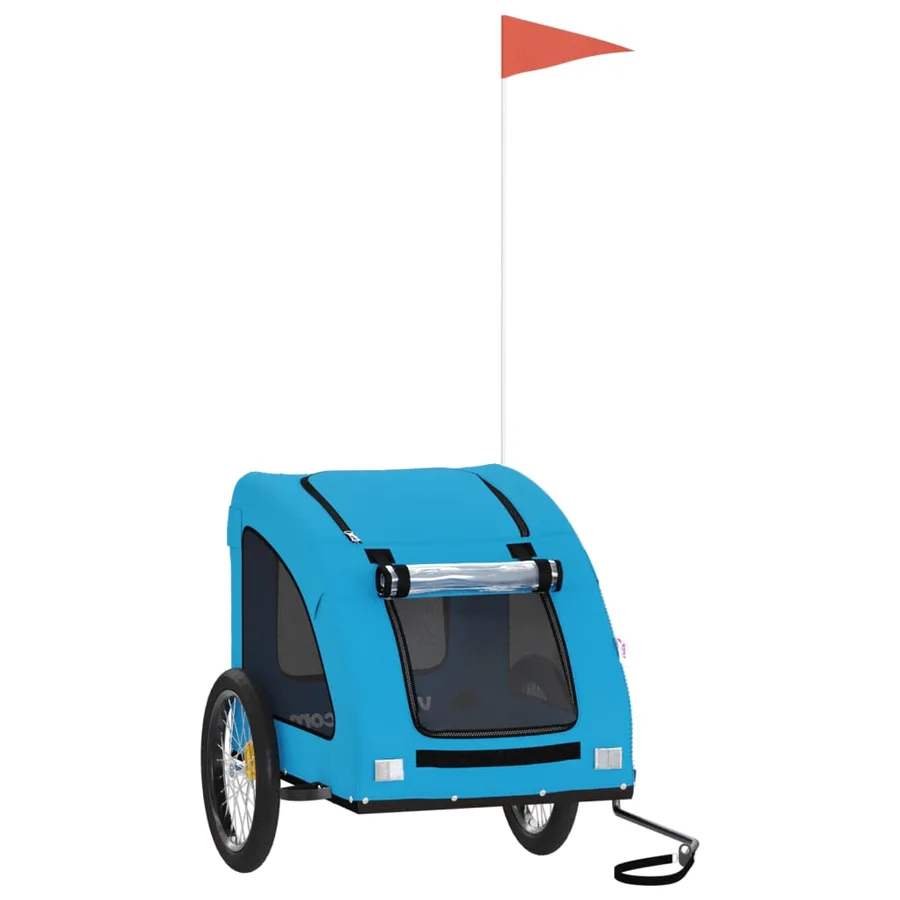 Remorque de vélo pour animaux de compagnie bleu - 2