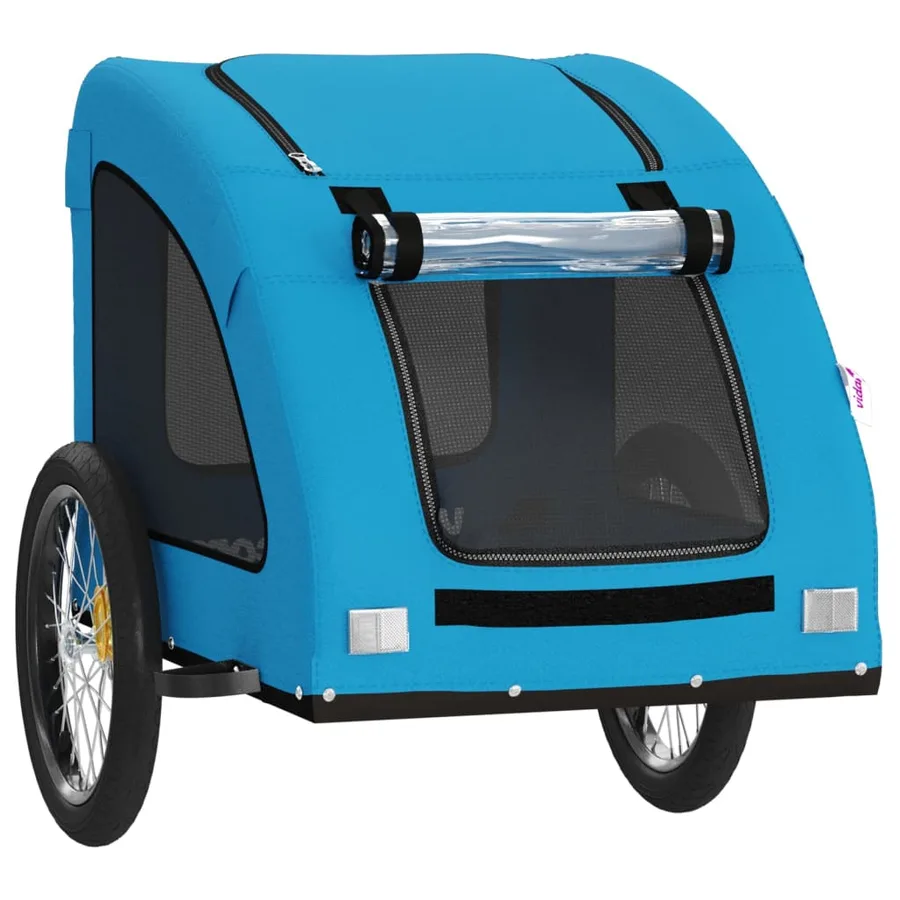 Remorque de vélo pour animaux de compagnie bleu - 5
