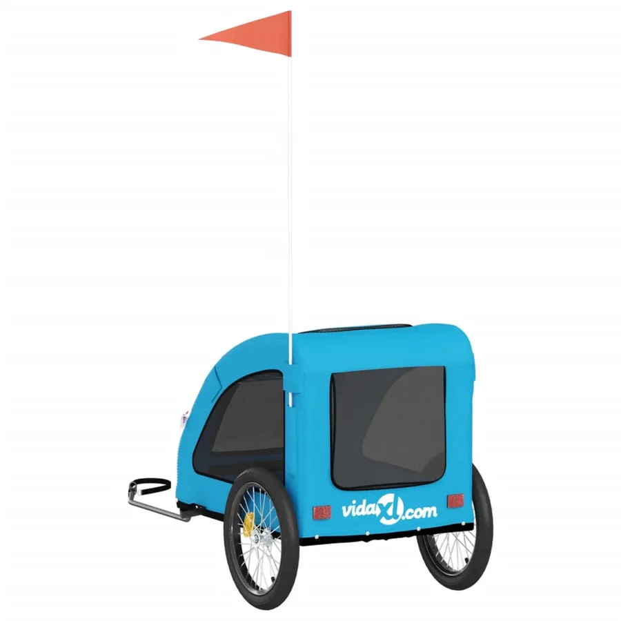 Remorque de vélo pour animaux de compagnie bleu - 8