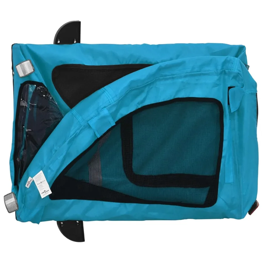 Remorque de vélo pour animaux de compagnie bleu - 9