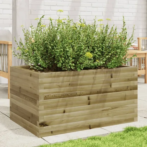 Jardinière 90x60x45,5 cm bois de pin imprégné