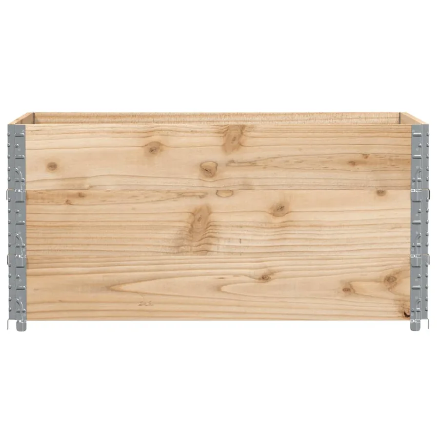 Jardinière 120x80 cm bois massif de pin - 3