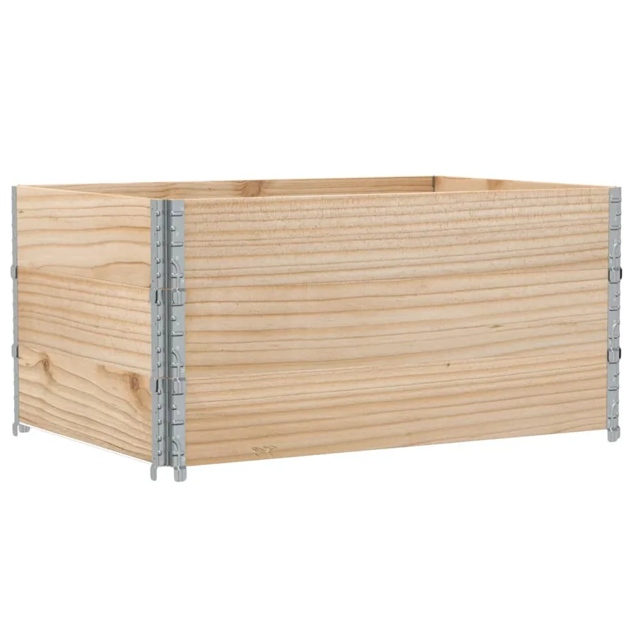 Jardinière 120x80 cm bois massif de pin - 5