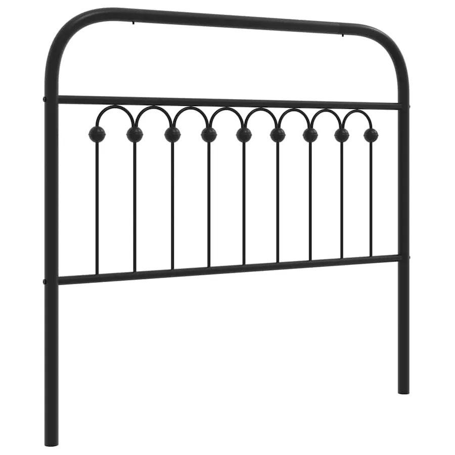 Tête de lit de remplacement métal noir 100 cm - 2