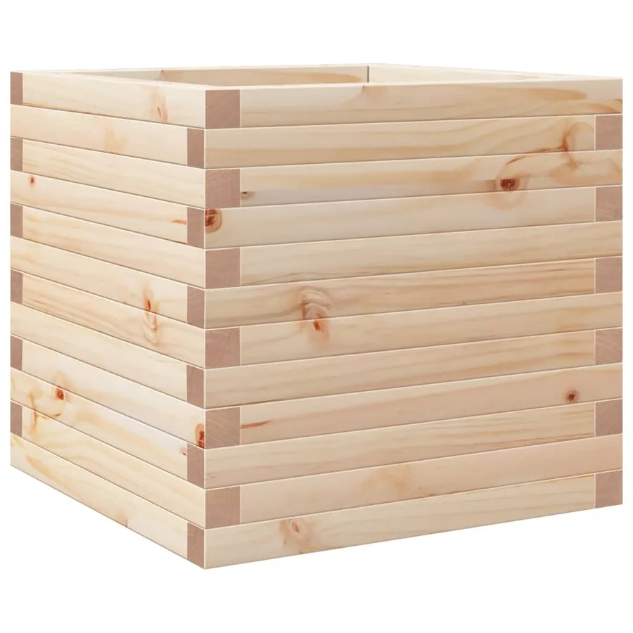 Jardinière 50x50x46 cm bois de pin massif - 7