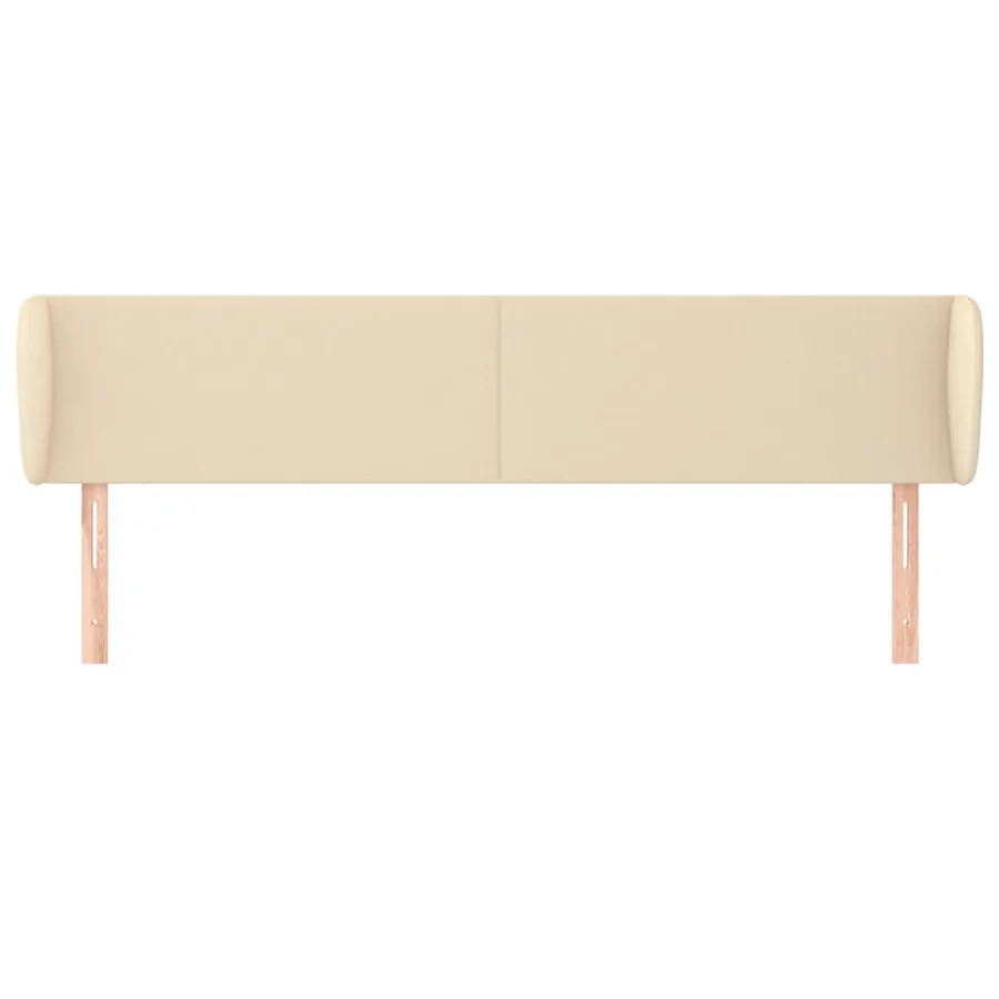 Tête de lit avec oreilles Crème 163x23x78/88 cm Tissu - 3