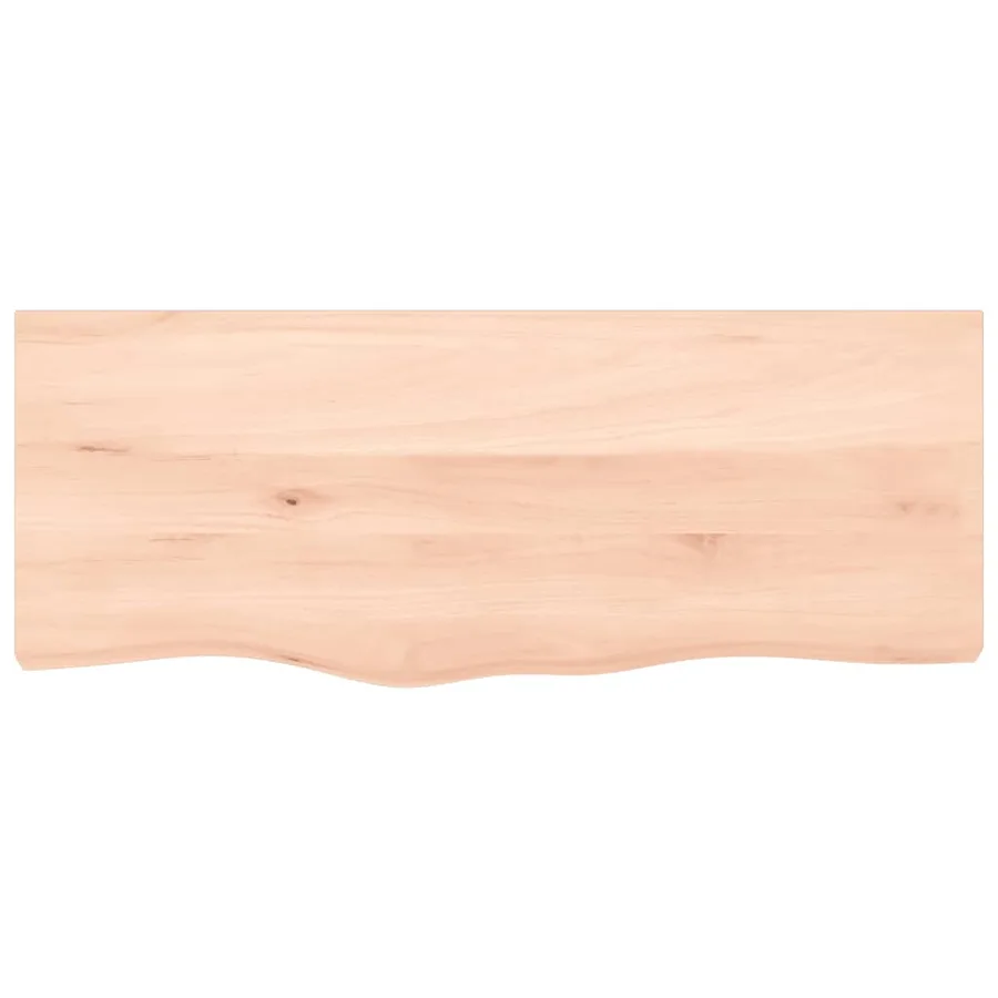 Étagère de vasque murale acier et bois de chêne massif - 8